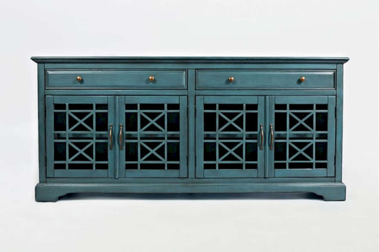 Jofran - Craftsman Antique Blue 70in Media Unit - 175-9_CLOSEOUT view 1
