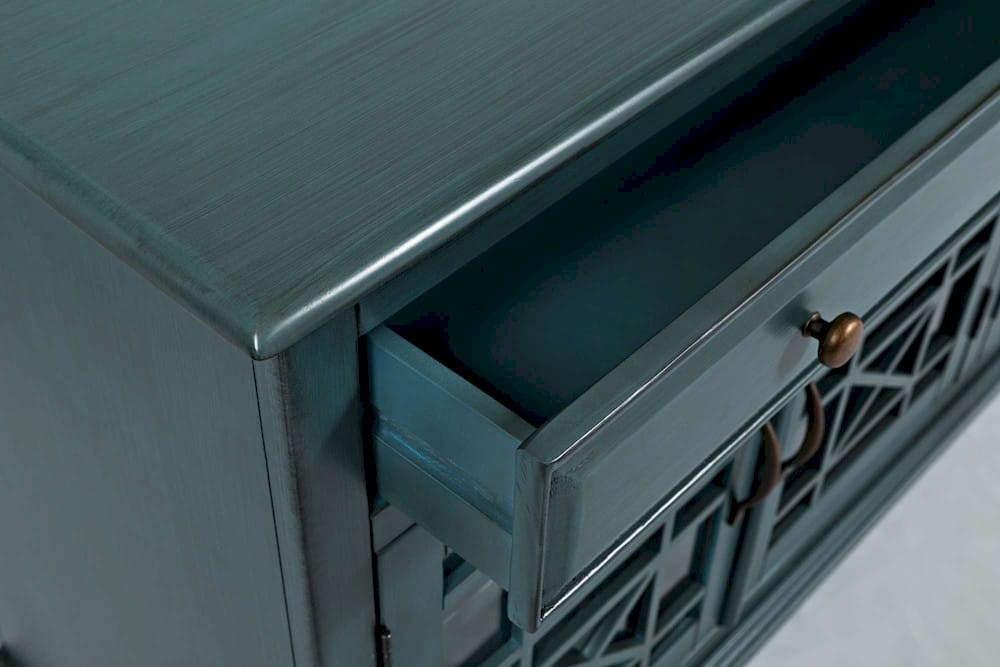 Jofran - Craftsman Antique Blue 70in Media Unit - 175-9_CLOSEOUT view 3