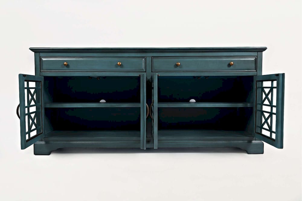Jofran - Craftsman Antique Blue 70in Media Unit - 175-9_CLOSEOUT view 4