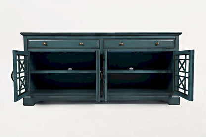 Jofran - Craftsman Antique Blue 70in Media Unit - 175-9_CLOSEOUT view 4