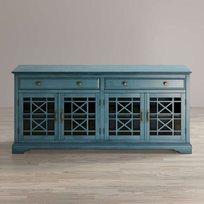 Jofran - Craftsman Antique Blue 70in Media Unit - 175-9_CLOSEOUT view 5