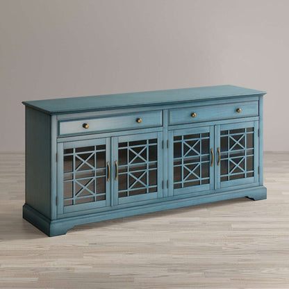 Jofran - Craftsman Antique Blue 70in Media Unit - 175-9_CLOSEOUT view 6
