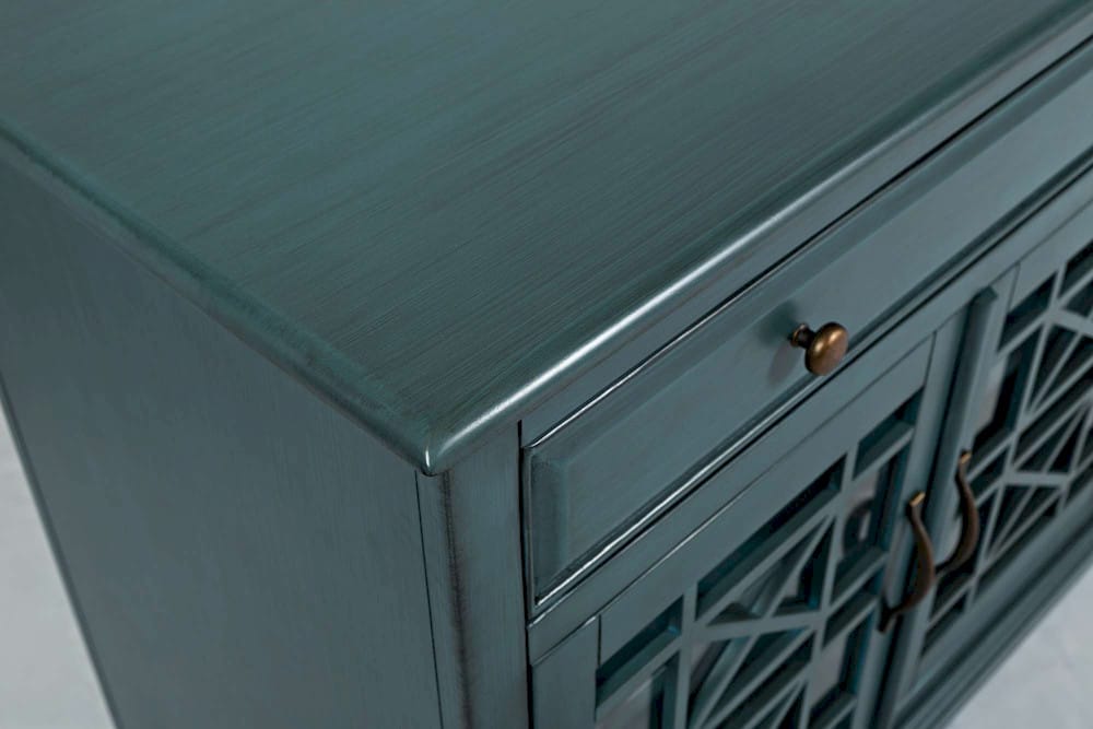 Jofran - Craftsman Antique Blue 70in Media Unit - 175-9_CLOSEOUT view 7