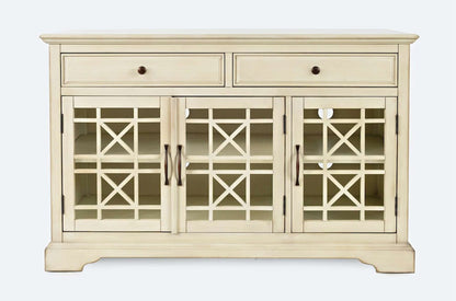 Jofran - Craftsman Antique Cream 50in Media Unit - 675-50_CLOSEOUT view 1