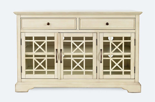 Jofran - Craftsman Antique Cream 50in Media Unit - 675-50_CLOSEOUT view 1