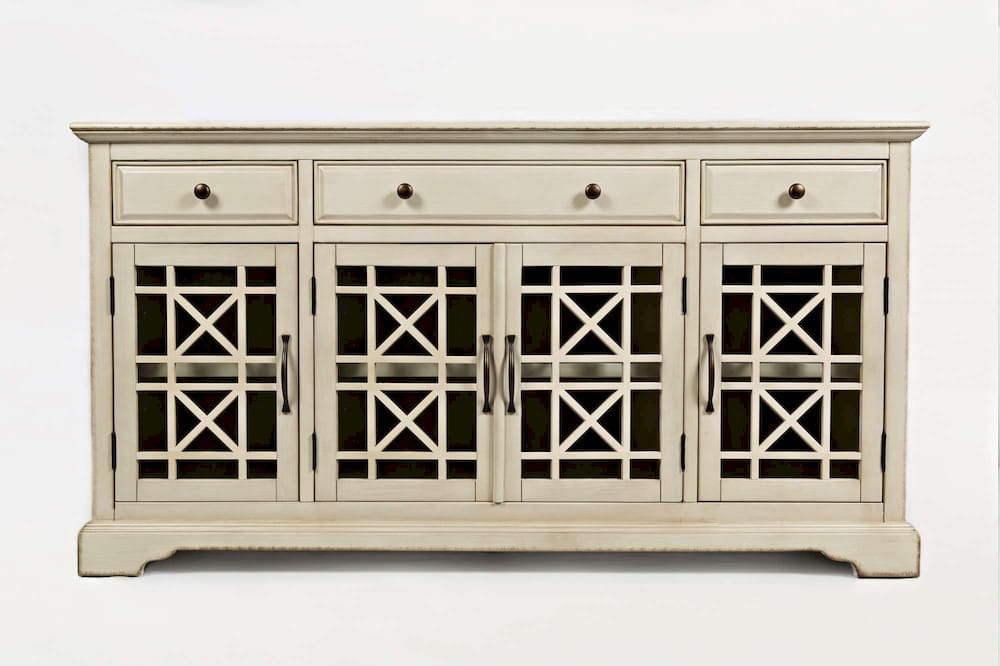 Jofran - Craftsman Antique Cream 60in Media Unit - 675-60_CLOSEOUT view 1