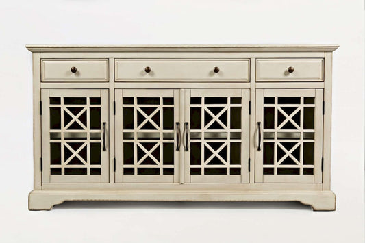 Jofran - Craftsman Antique Cream 60in Media Unit - 675-60_CLOSEOUT view 1