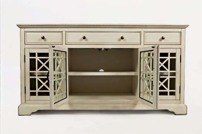 Jofran - Craftsman Antique Cream 60in Media Unit - 675-60_CLOSEOUT view 4