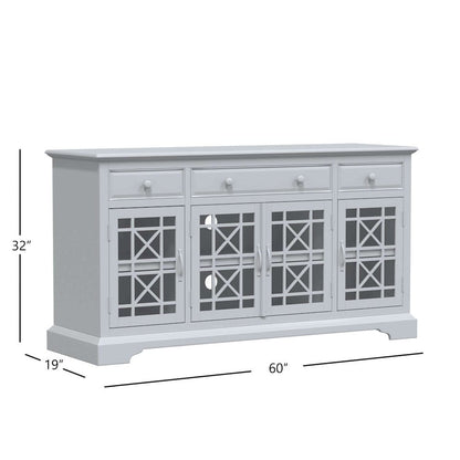 Jofran - Craftsman Antique Cream 60in Media Unit - 675-60_CLOSEOUT view 8