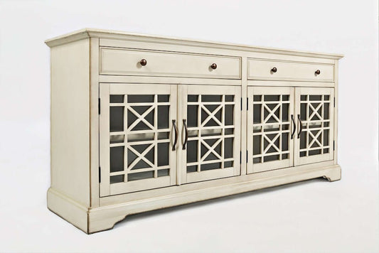 Jofran - Craftsman Antique Cream Media Unit - 675-9_CLOSEOUT view 2