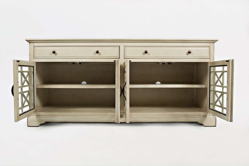 Jofran - Craftsman Antique Cream Media Unit - 675-9_CLOSEOUT view 3