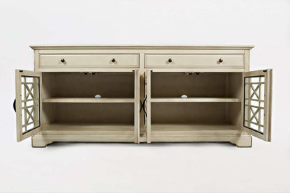 Jofran - Craftsman Antique Cream Media Unit - 675-9_CLOSEOUT view 3