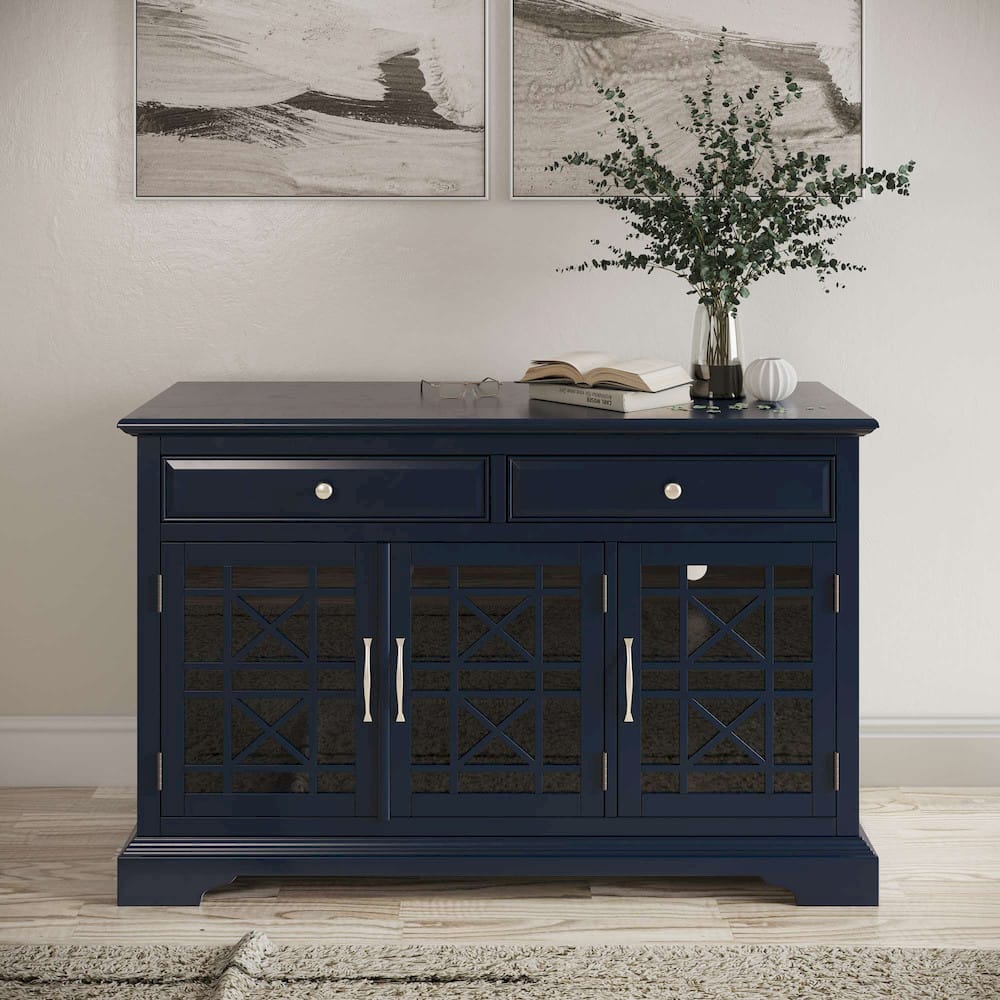 Jofran - Craftsman Navy Blue 50in Media Unit - 775-50_CLOSEOUT view 12