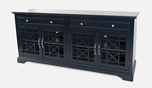 Jofran - Craftsman Navy Blue 70in Media Unit - 775-9_CLOSEOUT view 2