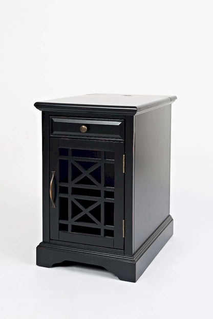 Jofran - Craftsman Poer Chairside Table in Antique Black - 275-22 view 2