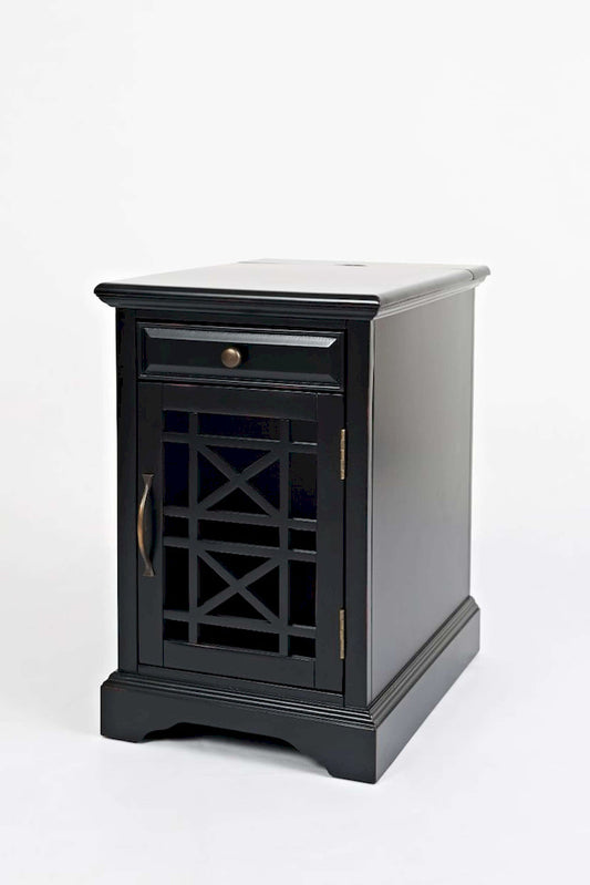 Jofran - Craftsman Poer Chairside Table in Antique Black - 275-22 view 2