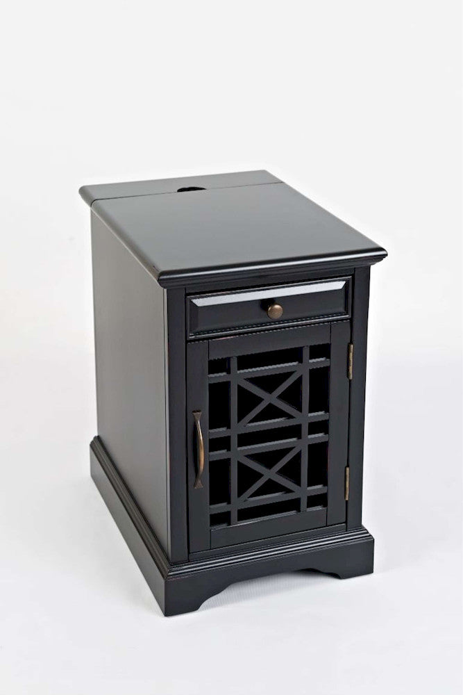Jofran - Craftsman Poer Chairside Table in Antique Black - 275-22 view 3