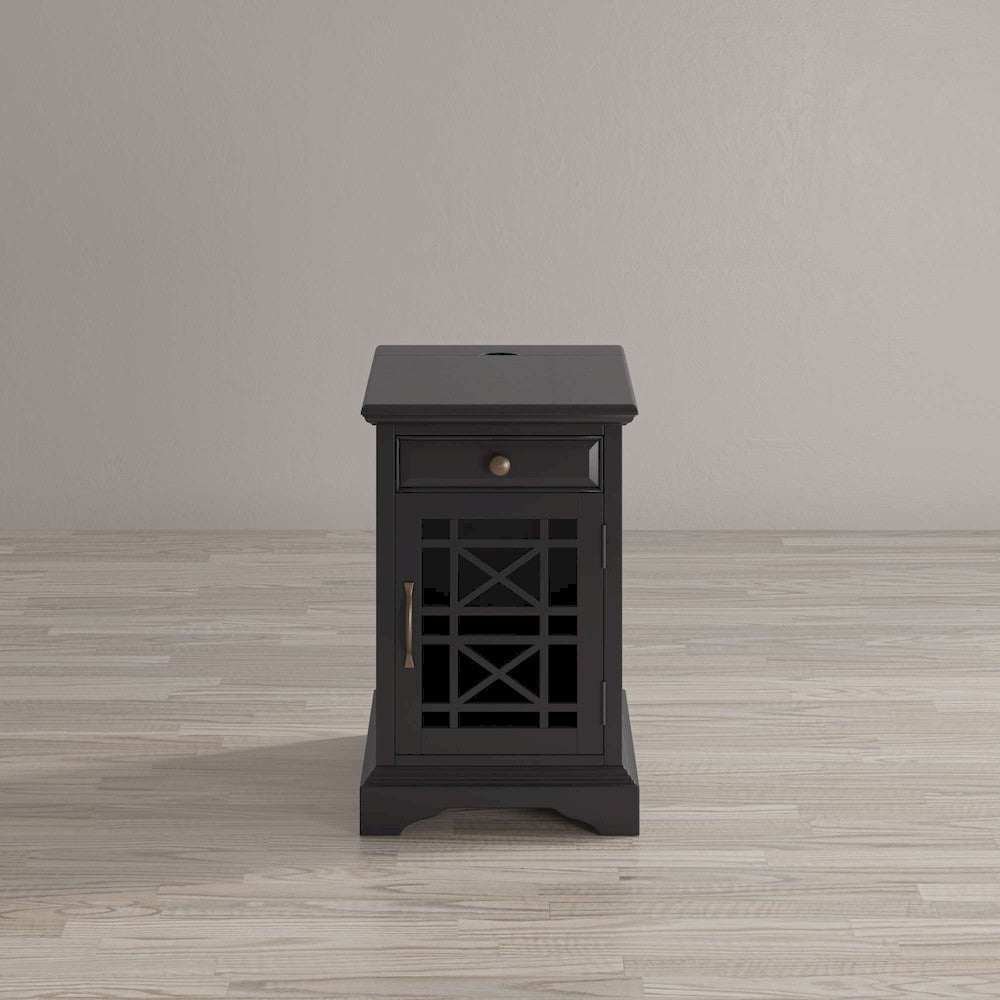 Jofran - Craftsman Poer Chairside Table in Antique Black - 275-22 view 7