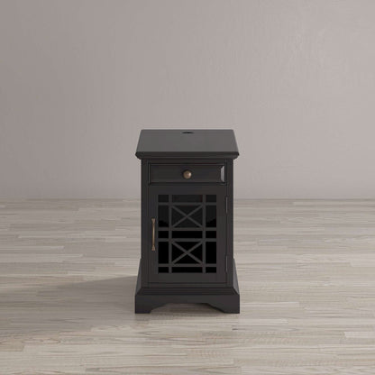 Jofran - Craftsman Poer Chairside Table in Antique Black - 275-22 view 7