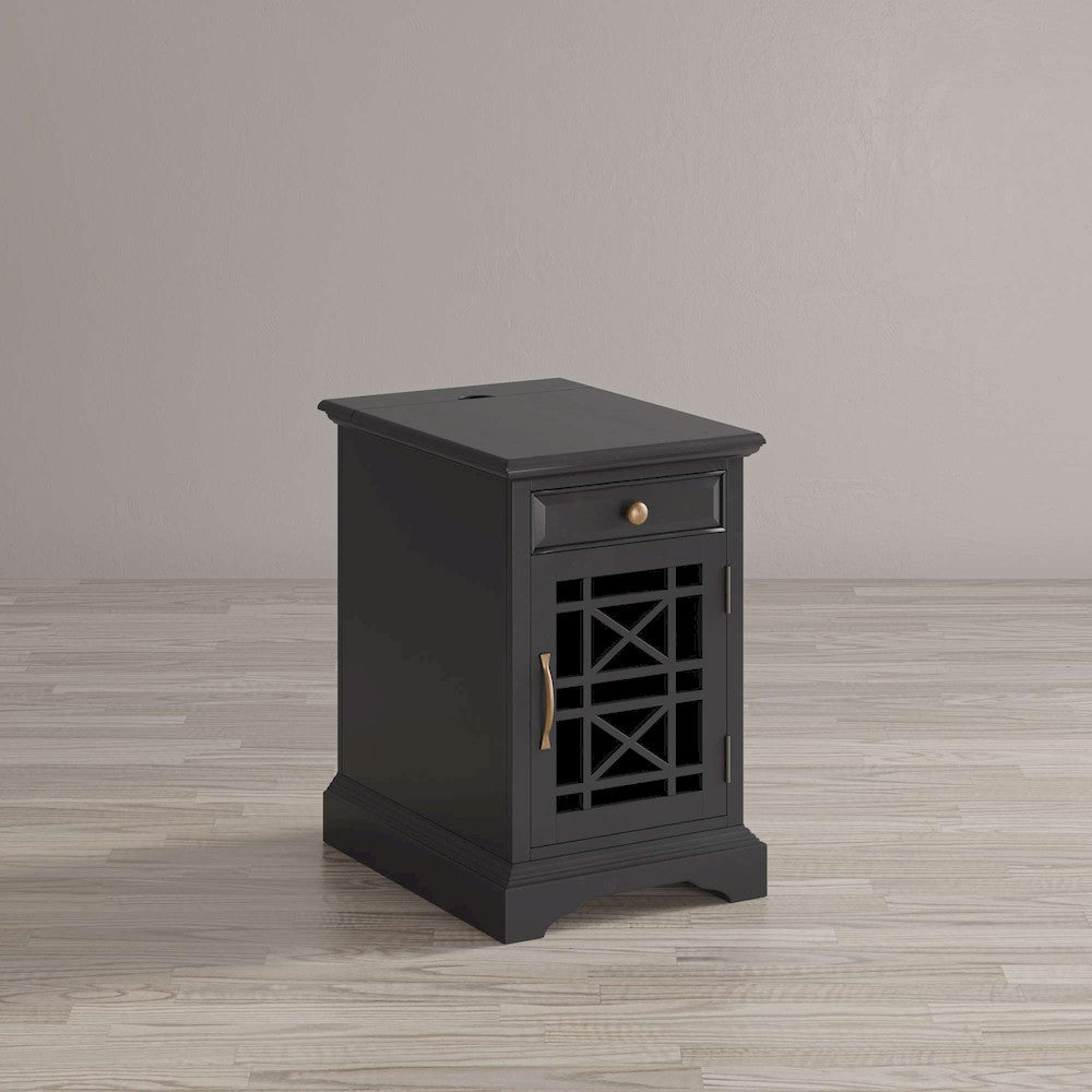 Jofran - Craftsman Poer Chairside Table in Antique Black - 275-22 view 8