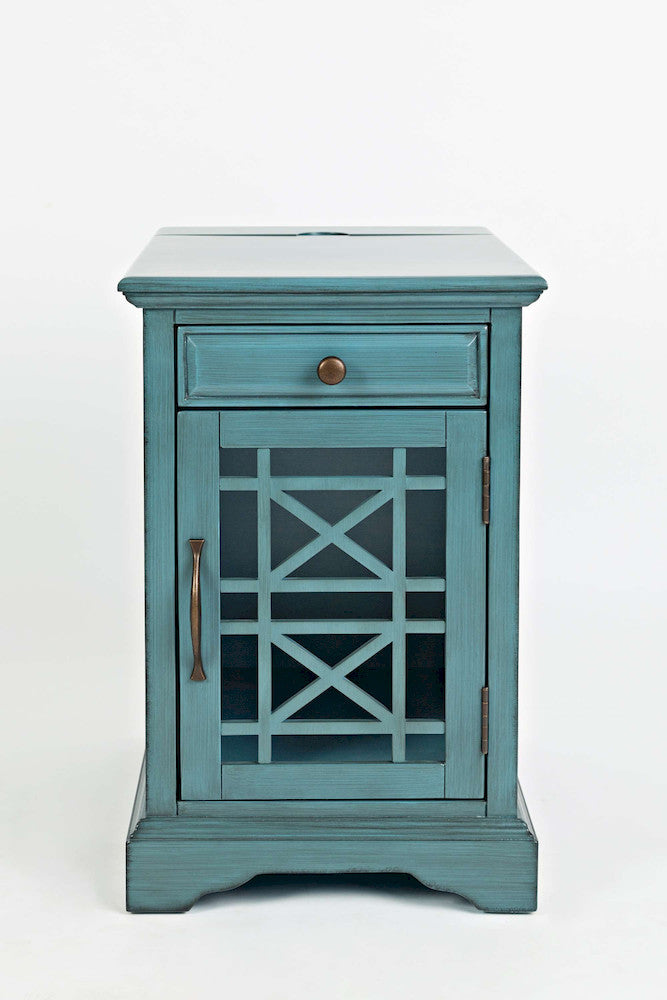 Jofran - Craftsman Poer Chairside Table in Antique Blue - 175-22 view 1