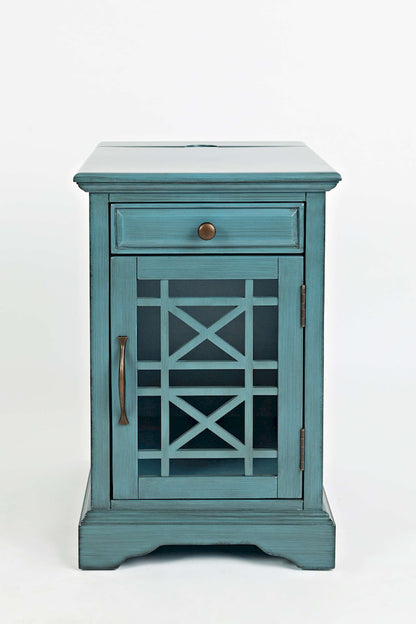 Jofran - Craftsman Poer Chairside Table in Antique Blue - 175-22 view 1