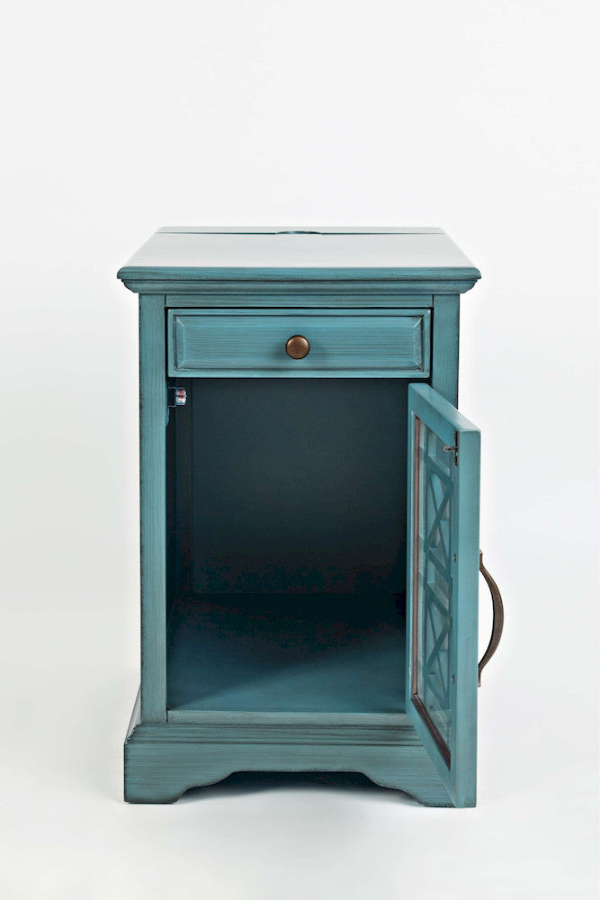 Jofran - Craftsman Poer Chairside Table in Antique Blue - 175-22 view 5