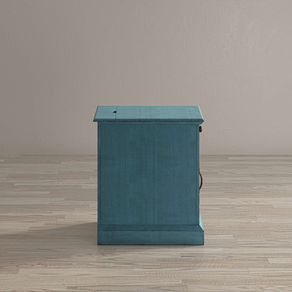 Jofran - Craftsman Poer Chairside Table in Antique Blue - 175-22 view 10