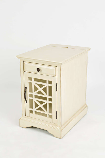Jofran - Craftsman Poer Chairside Table in Antique Cream - 675-22 view 2