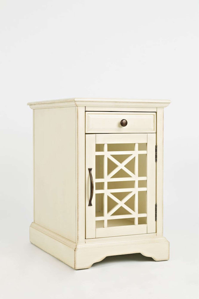 Jofran - Craftsman Poer Chairside Table in Antique Cream - 675-22 view 3