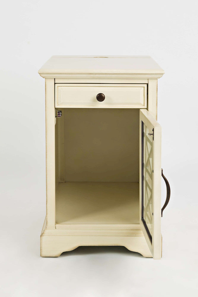Jofran - Craftsman Poer Chairside Table in Antique Cream - 675-22 view 5