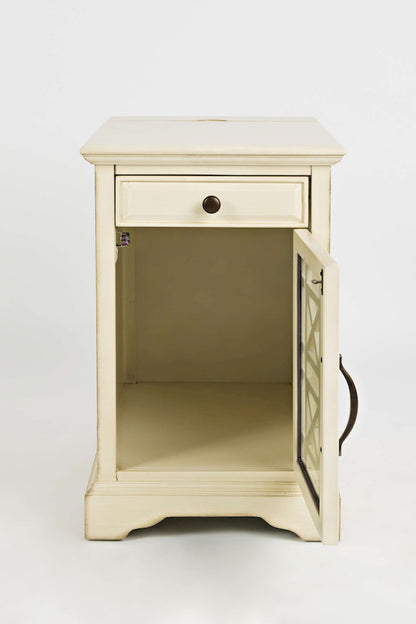 Jofran - Craftsman Poer Chairside Table in Antique Cream - 675-22 view 5