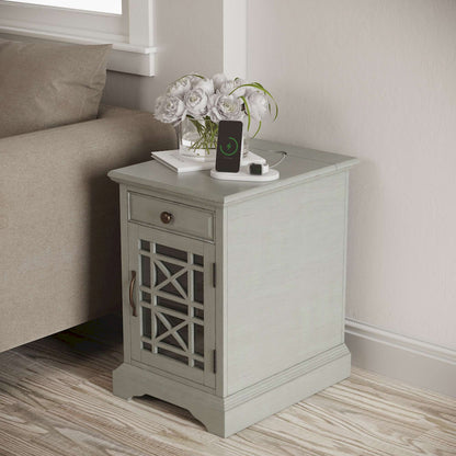 Jofran - Craftsman Poer Chairside Table in Earl Grey - 375-22 view 7