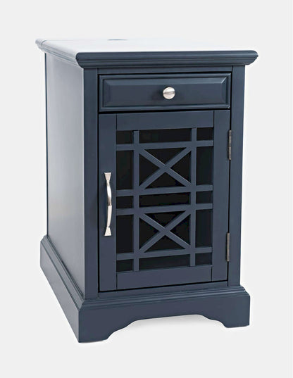 Jofran - Craftsman Poer Chairside Table in Navy - 775-22 view 3