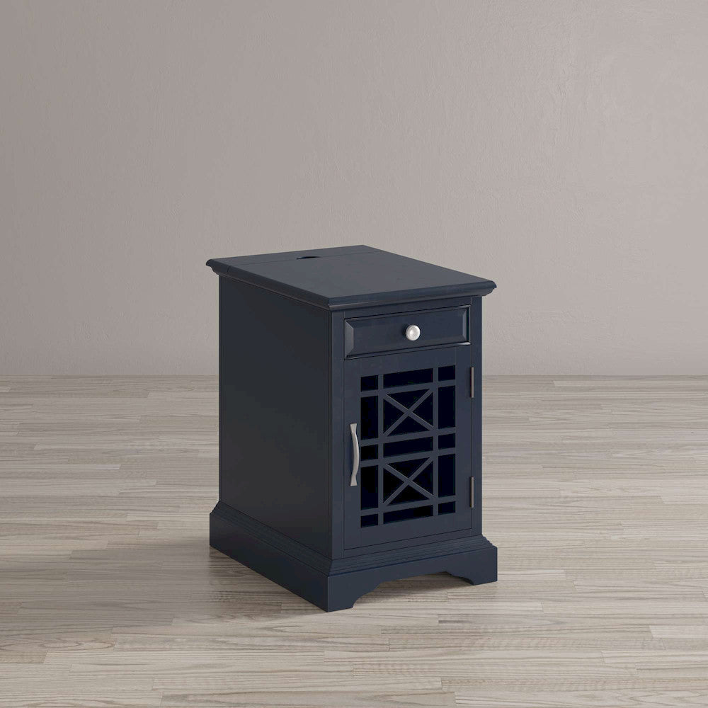 Jofran - Craftsman Poer Chairside Table in Navy - 775-22 view 8