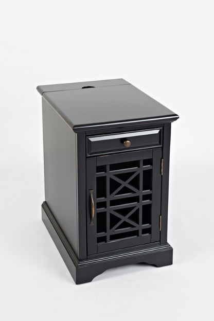 Jofran - Craftsman Poer Chairside Table in Antique Black - 275-22 veiw 1