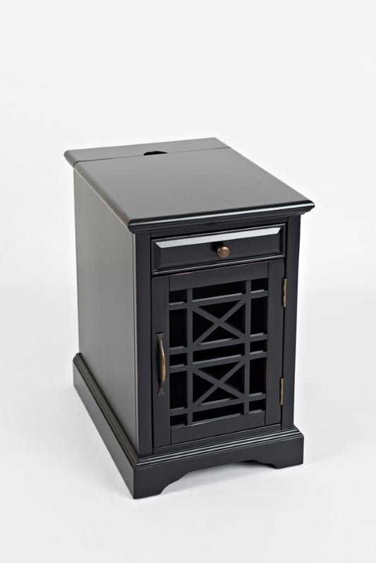 Jofran - Craftsman Poer Chairside Table in Antique Black - 275-22 veiw 1