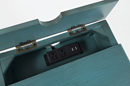 Jofran - Craftsman Poer Chairside Table in Antique Blue - 175-22 veiw 8