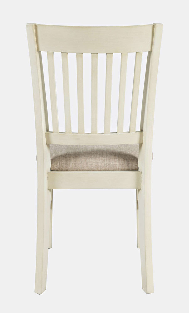Jofran - Craftsman Slat-Back Upholstered Desk Chair - Antique Cream - 675-370KD view 4