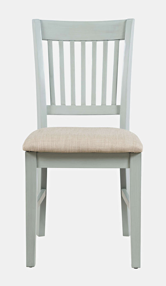 Jofran - Craftsman Slat-Back Upholstered Desk Chair - Earl Grey - 375-370KD view 1