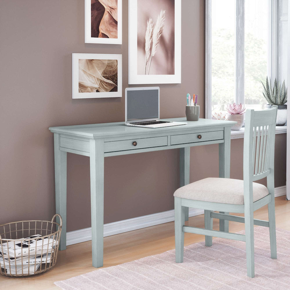 Jofran - Craftsman Slat-Back Upholstered Desk Chair - Earl Grey - 375-370KD view 6
