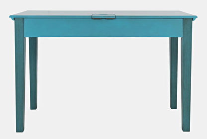 Jofran - Craftsman Two Drawer USB Charging Desk - Antique Blue - 175-4820 view 5