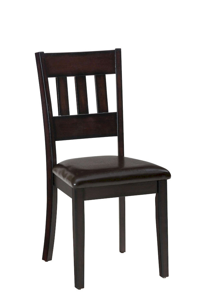 Jofran - Dark Rustic Prairie 5-Pack- Table and 4 Faux Leather Chairs - 922 view 2