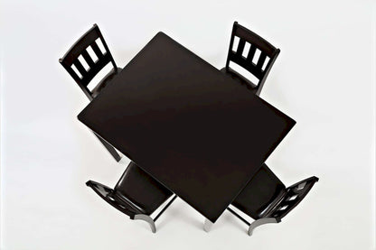 Jofran - Dark Rustic Prairie Counter Height Table and Four Faux Leather Stools - 923 view 11
