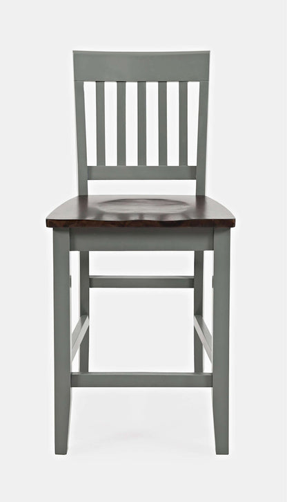 Jofran - Decatur Lane Counter Stool in Autumn brown/Grey (Set of 2) - 1836-BS393KD view 1