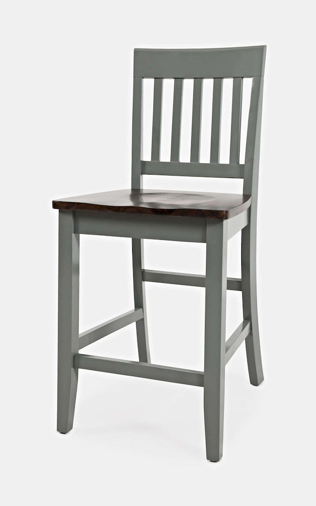 Jofran - Decatur Lane Counter Stool in Autumn brown/Grey (Set of 2) - 1836-BS393KD view 3