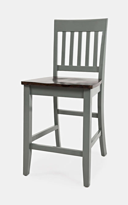 Jofran - Decatur Lane Counter Stool in Autumn brown/Grey (Set of 2) - 1836-BS393KD view 3