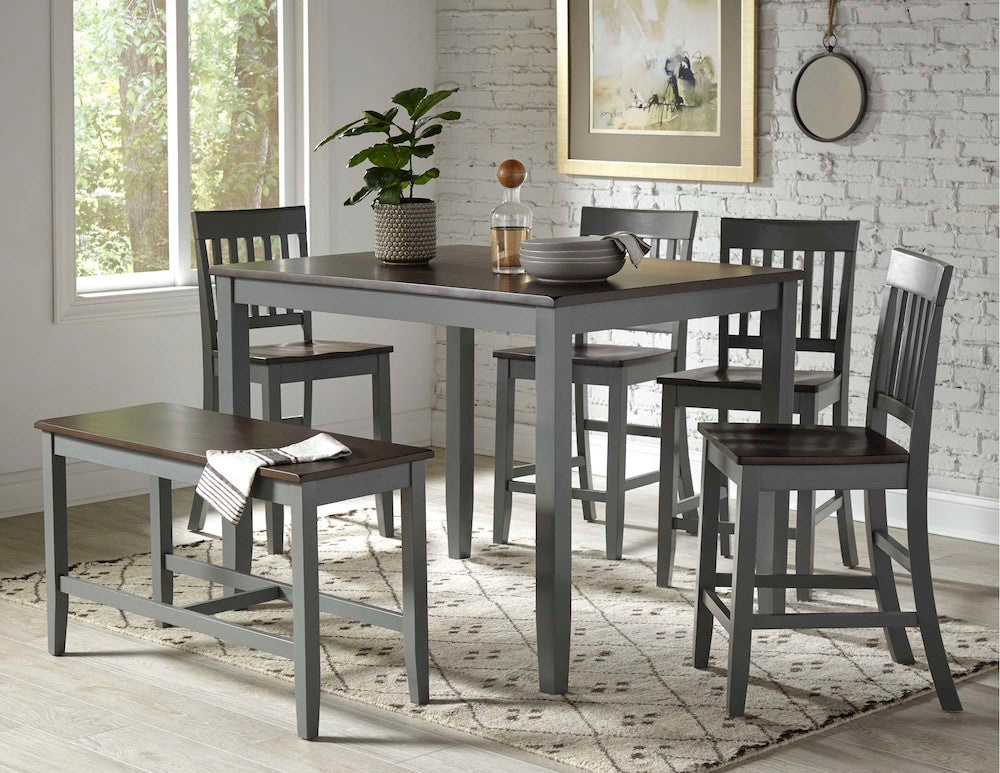 Jofran - Decatur Lane Counter Stool in Autumn brown/Grey (Set of 2) - 1836-BS393KD view 5