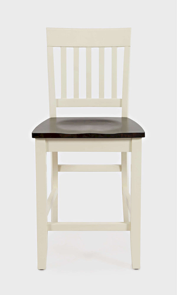 Jofran - Decatur Lane Counter Stool in Autumn brown/white (Set of 2) - 1826-BS393KD view 1