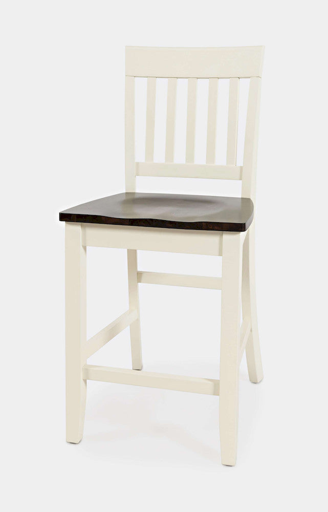 Jofran - Decatur Lane Counter Stool in Autumn brown/white (Set of 2) - 1826-BS393KD view 3